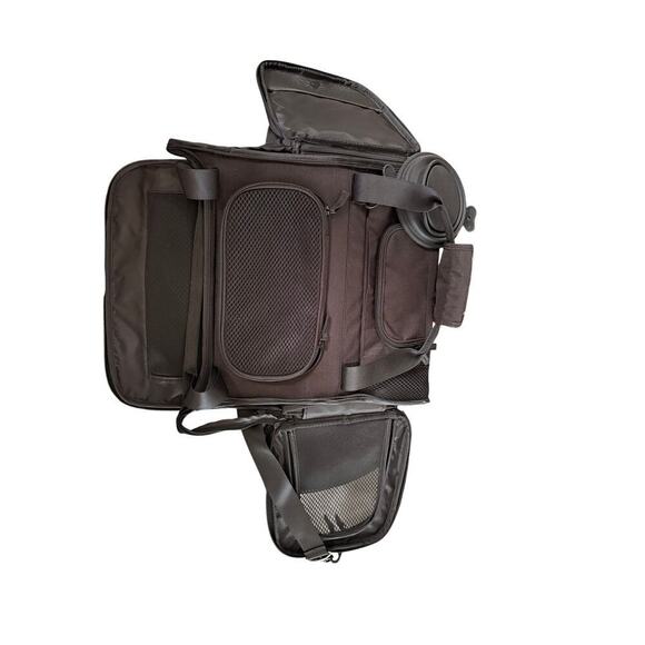 Pet Carrier Small Under 25 lbs - Reddy Black Fold-Out - Picture 11 of 13